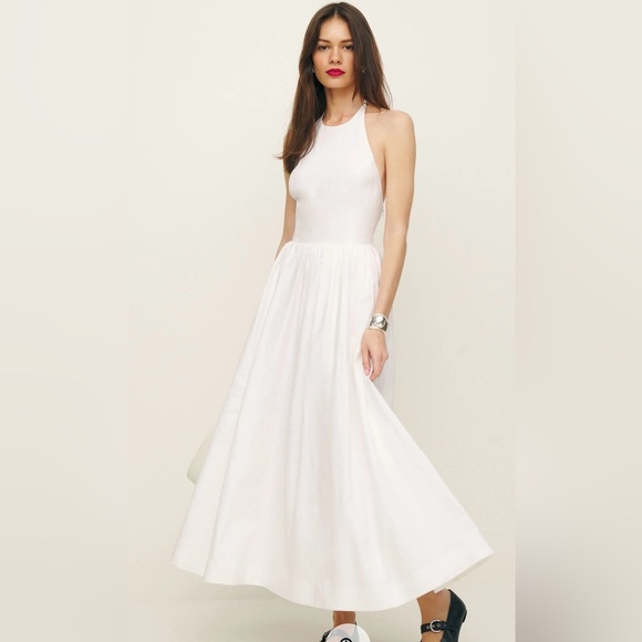 Reformation Percy Linen Dress Size 0 - Picture 8 of 8